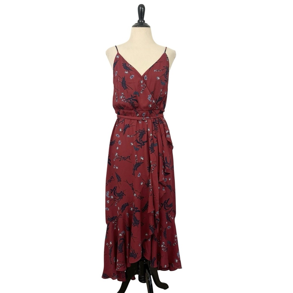 J. CREW Floral Babydoll Midi DRESS 4 Whimsigoth Y2K Fairy Sleeveless Wrap Tank